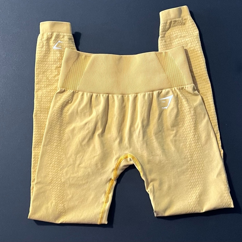 Gymshark Yellow Seamless Leggings | Size S | High Waist 💛